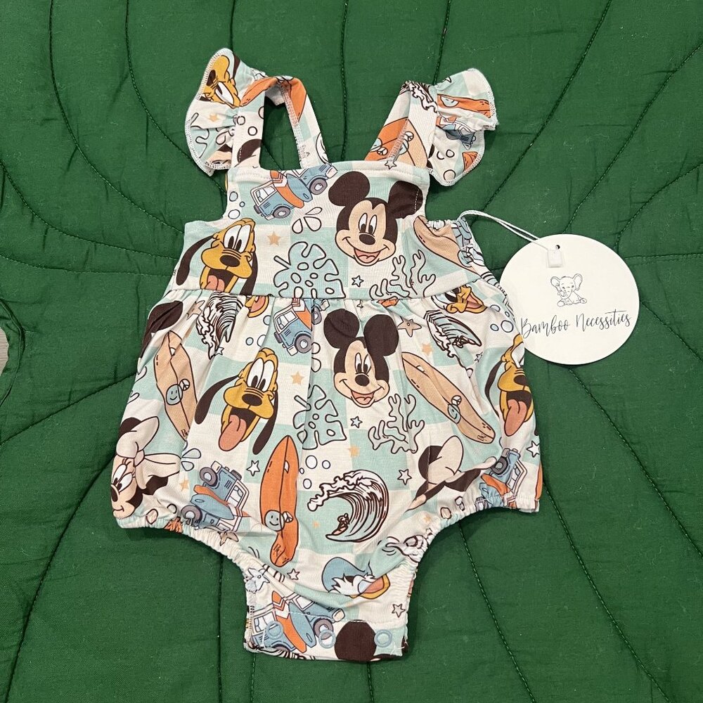 Bamboo Necessities 0-3M Magical Summer Bubble Romper